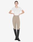 Equestro Women's Classic Full Grip Riding Leggings, Oxford Tan