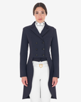 Equestro Women's Competition Dressage Tailcoat, Navy Blazer
