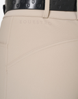 Equestro Women's High Rise Knee Grip Breeches, Cobblestone