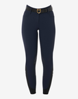 Equestro Women's High Waist Full Grip Breeches, Navy Blazer