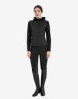Equestro Women's Outerwear with Padded Front, Black