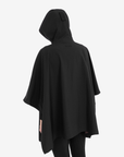 Equestro Women's Technical Rain Cape, Black