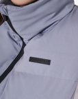 Equestro Women's Vest with Padded High Collar, Frost Grey