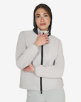 Equestro Women's Windbreaker Nylon Jacket, Harbor Mist