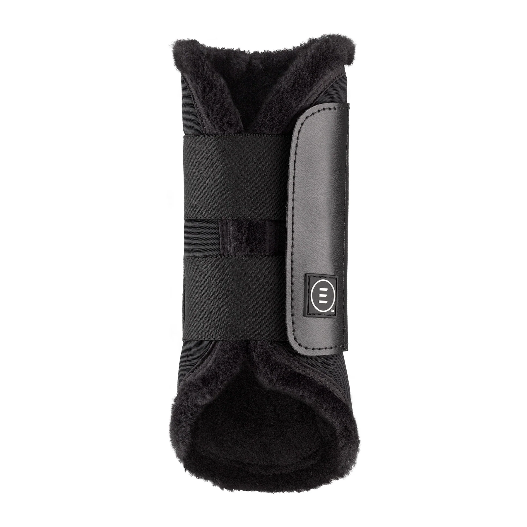 Equifit Essential EveryDay Front Boot w/ Vegan SheepsWool, Black / Black