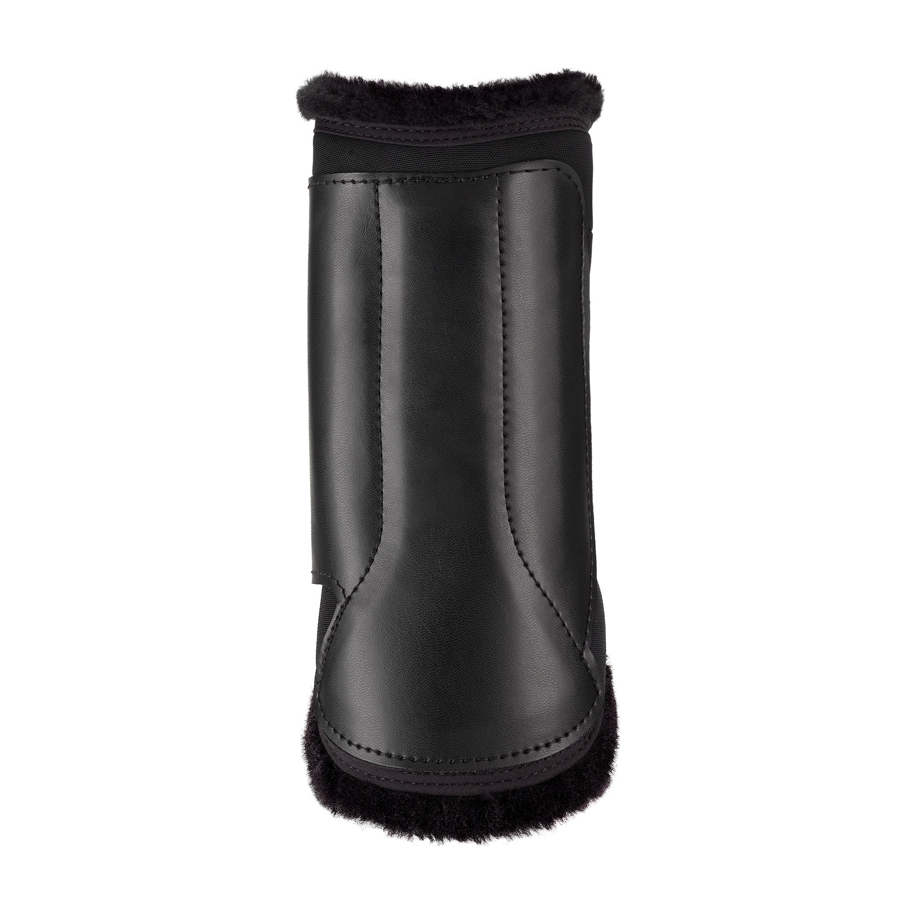 Equifit Essential EveryDay Front Boot w/ Vegan SheepsWool, Black / Black