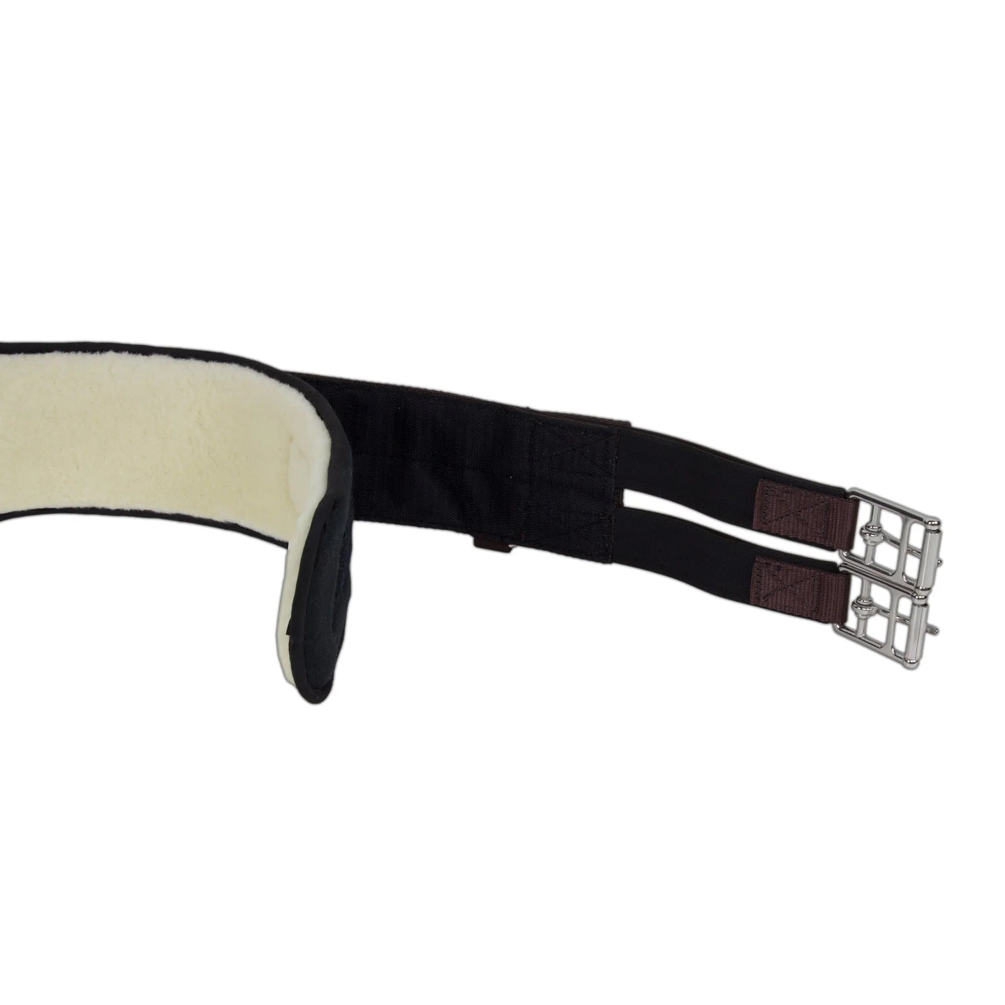 Equifit Essential Schooling Girth w Sheepswool Liner, Brown