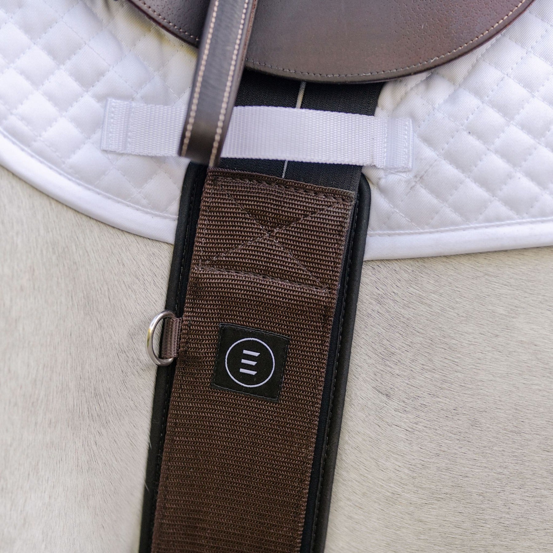 Equifit Essential Schooling Girth w Sheepswool Liner, Brown