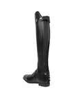 Back view of the Fabbri Prime Derby riding boot showing the rear zipper and spur holder
