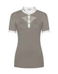 Fair Play Competition Shirt Short Sleeve CATHRINE, Almond Frost-White