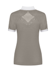 Fair Play Competition Shirt Short Sleeve CATHRINE, Almond Frost-White