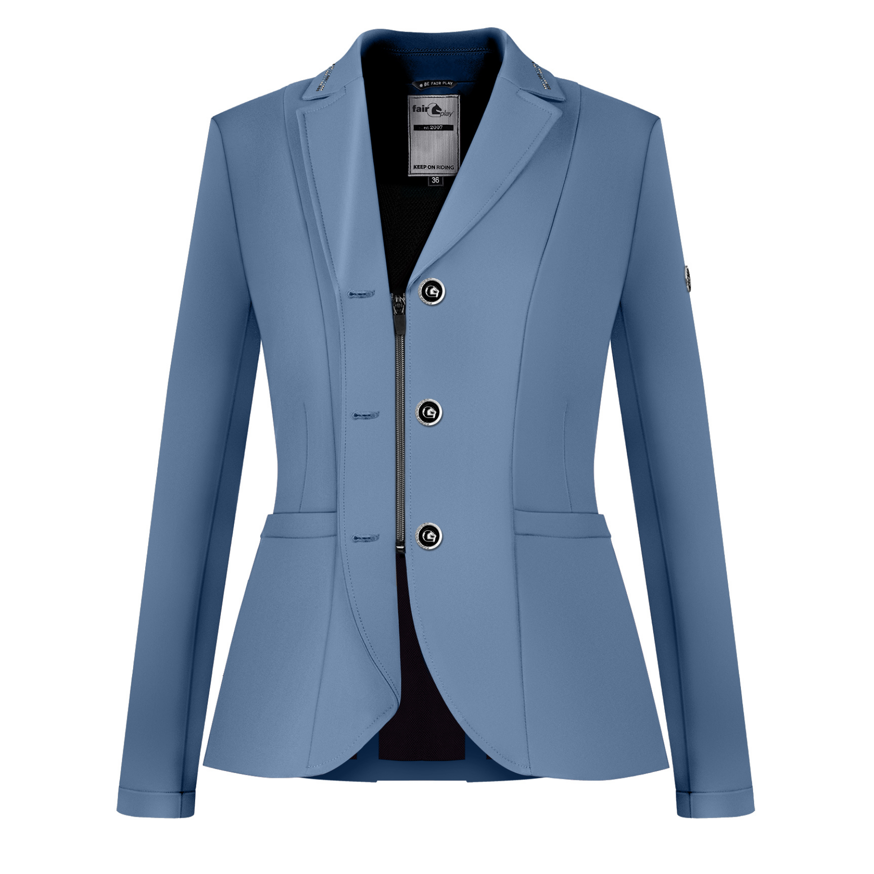 Fair Play Ladies Show Jacket NATALIE, Misty Blue – Dapper Horse