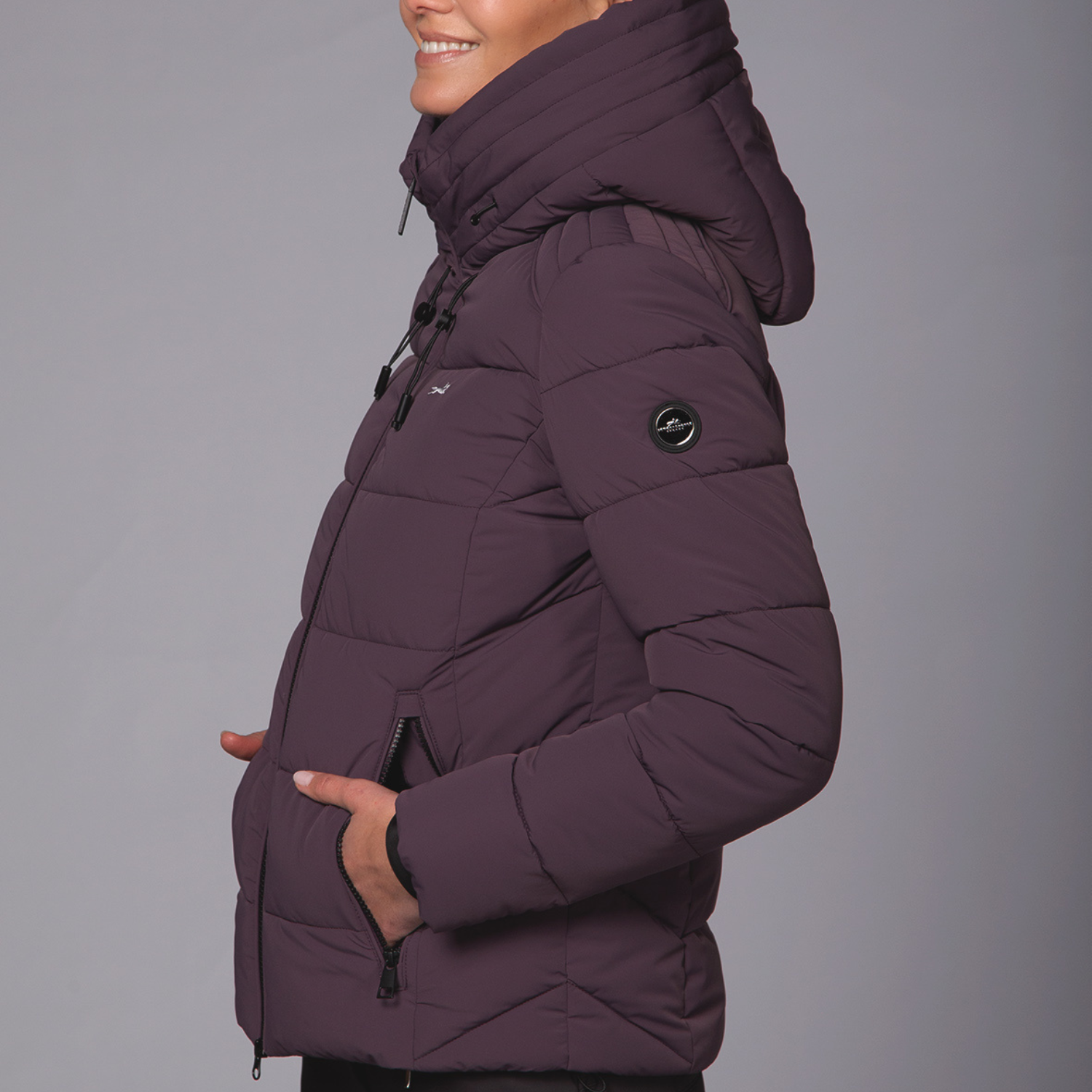 Schockemohle SPFenja Ladies Winter Coat, Deep Mauve