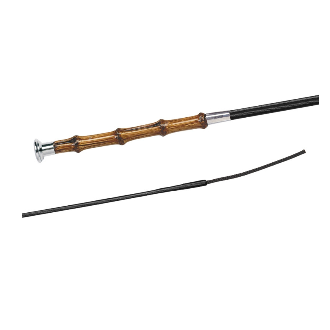 Fleck Dressage Lacquered Shaft Bamboo Whip