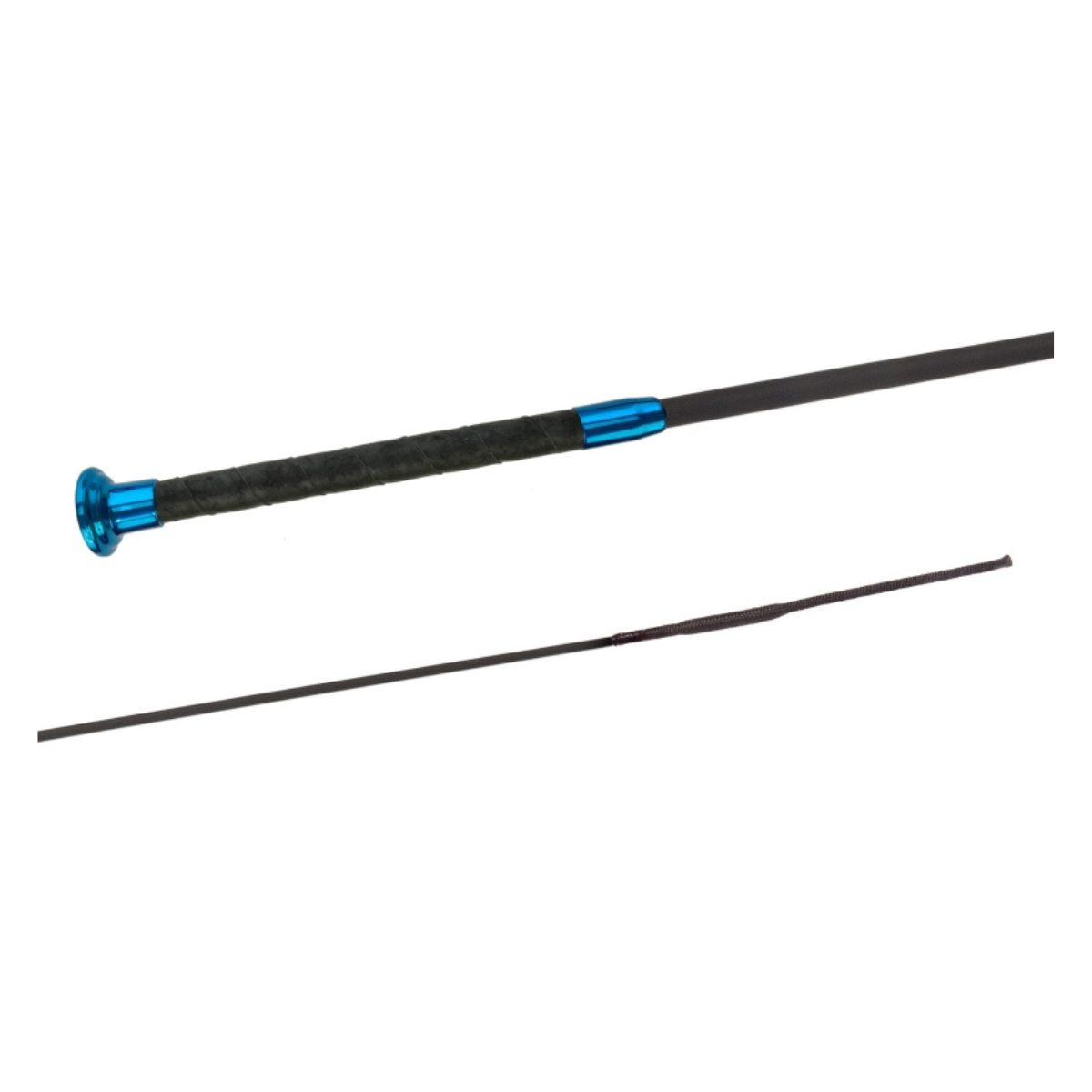 Fleck Dressage Whip, Silktouch Crystal Fiberglass Shaft, Crystal Blue