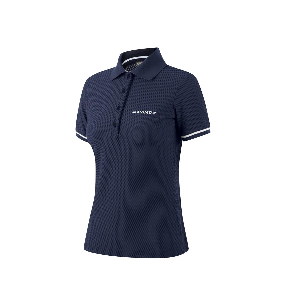 Animo Italia Brevius Ladies Short Sleeve Polo Shirt, Navy