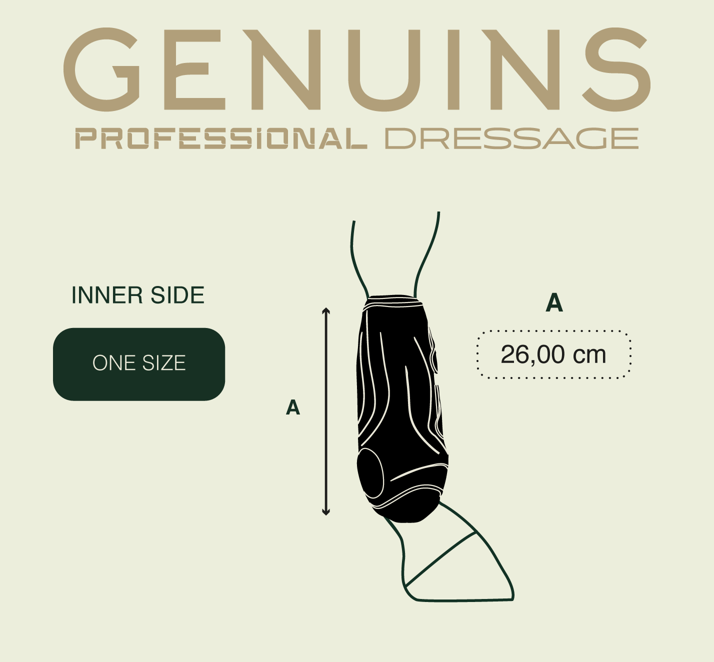 Gatusos Genuins Front Dressage Boots, White