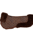 Sixteen Cypress Wool Fleece Half Pad, Herringbone & Cognac
