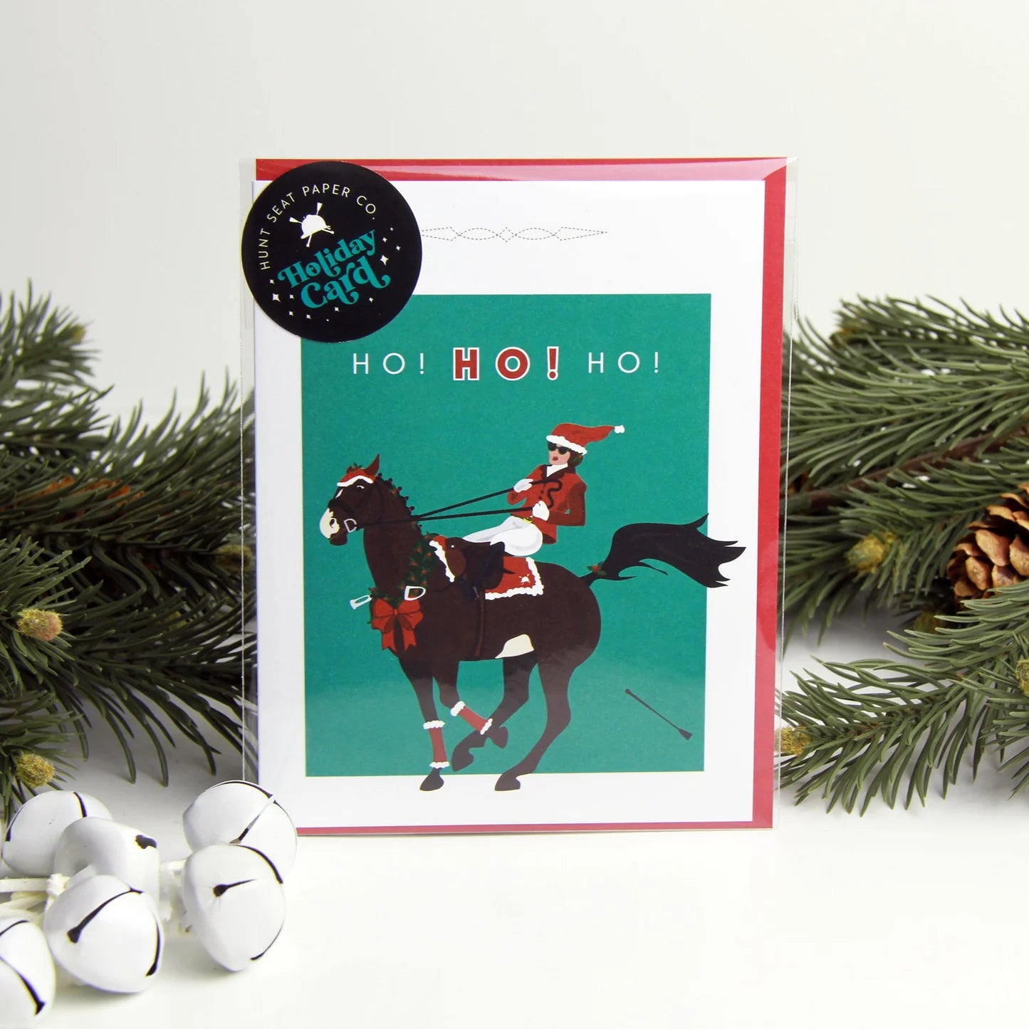 Hunt Seat Paper Co. Ho! Ho! Ho! Equestrian Christmas Card