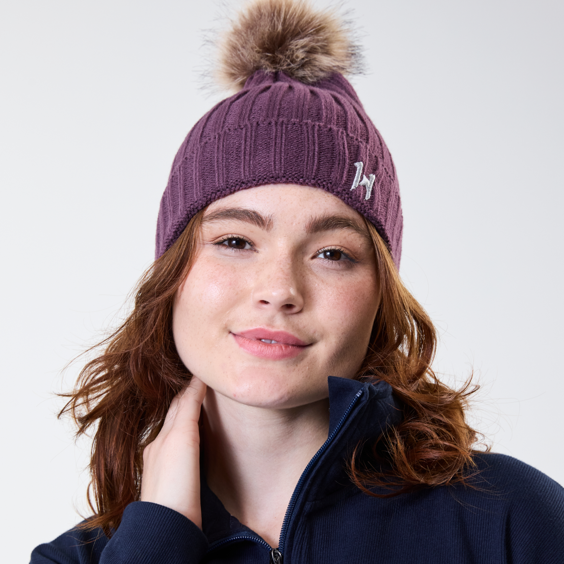 Horseware Aura Knitted Hat, Celestial Purple