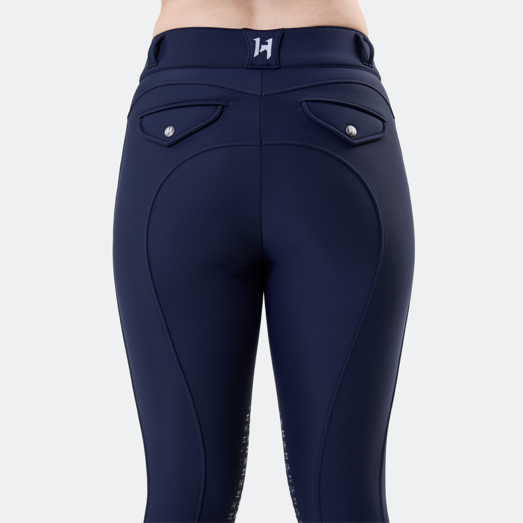 Horseware Flexfit Ladies Winter Breeches Knee Grip, Navy