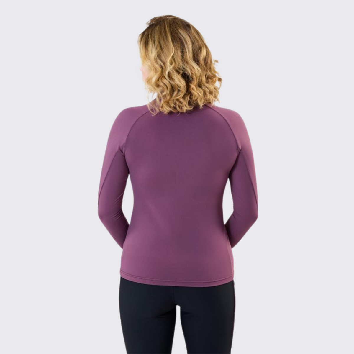 Horseware Strive Ladies Winter 1/4 Zip Training Shirt, Purple