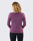 Horseware Strive Ladies Winter 1/4 Zip Training Shirt, Purple