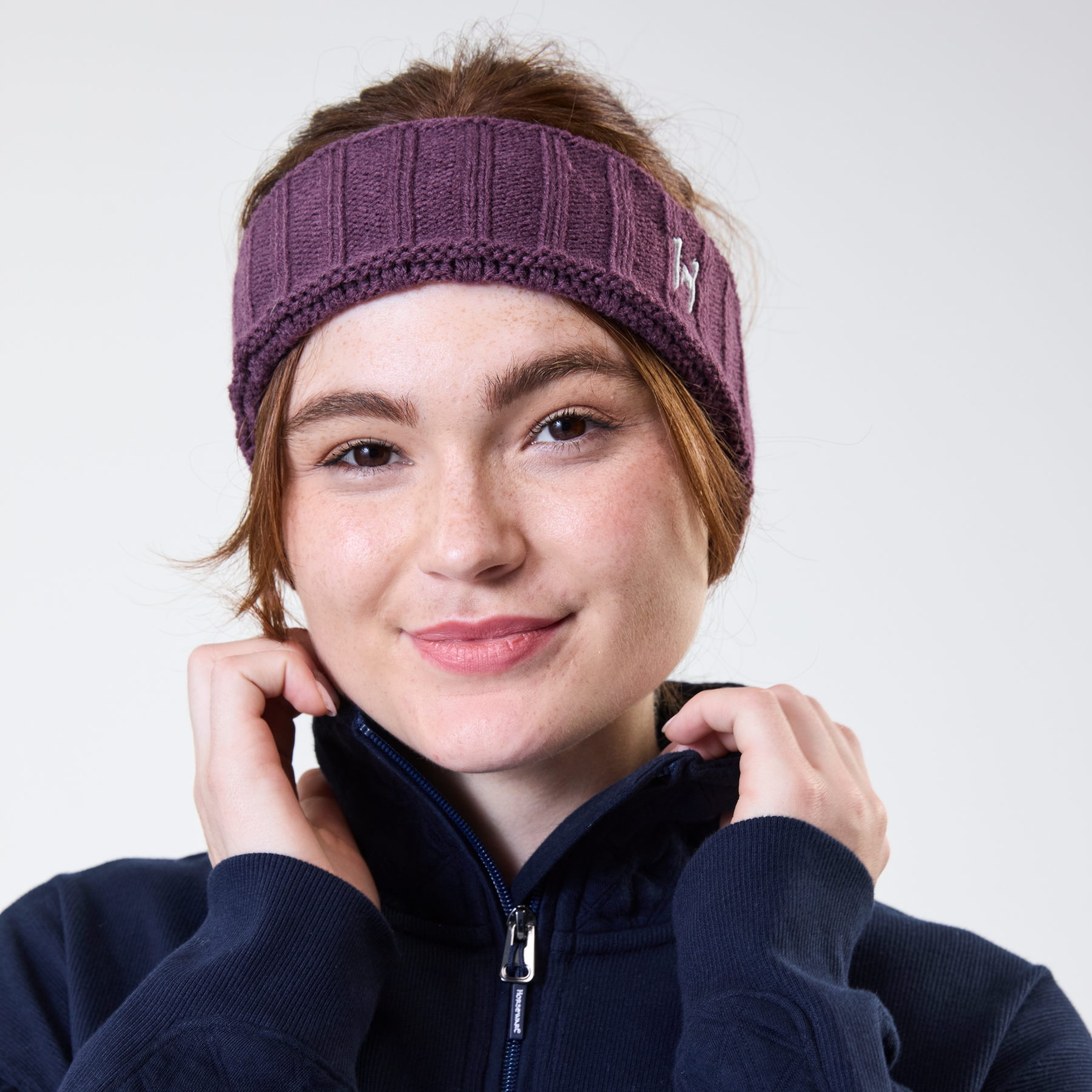 Horseware Swift Knitted Headband, Celestial Purple