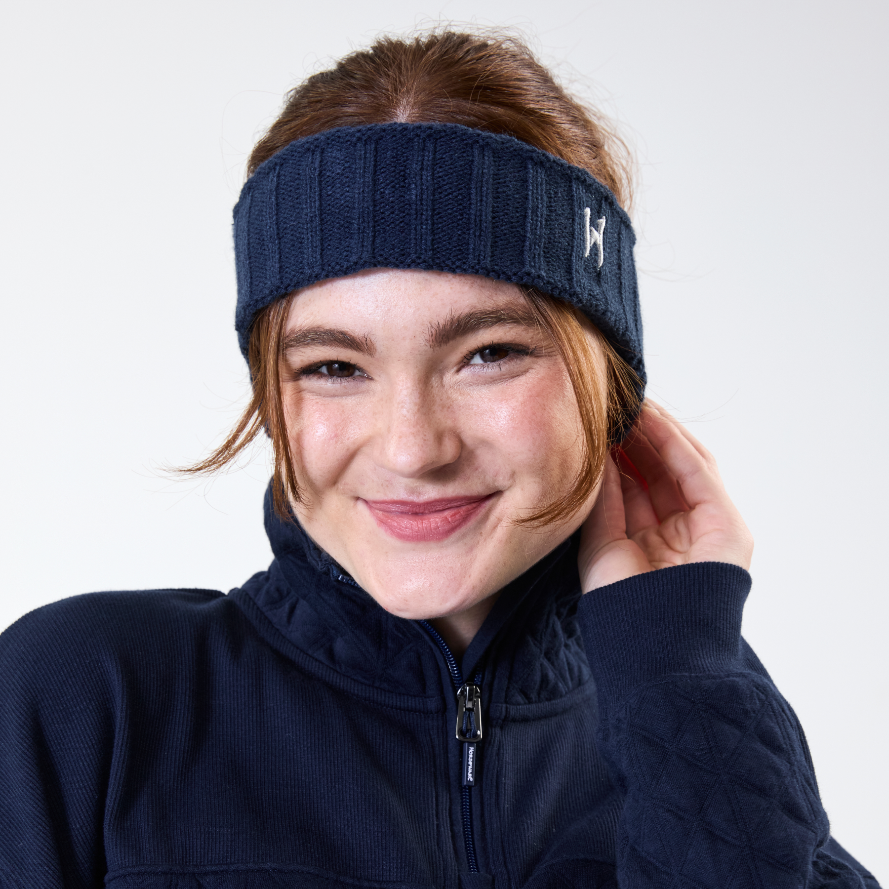 Horseware Swift Knitted Headband, Navy