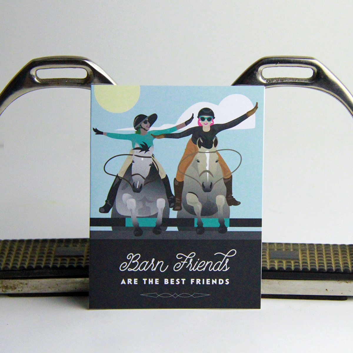 Hunt Seat Paper Co. Barn Friends Greeting Card