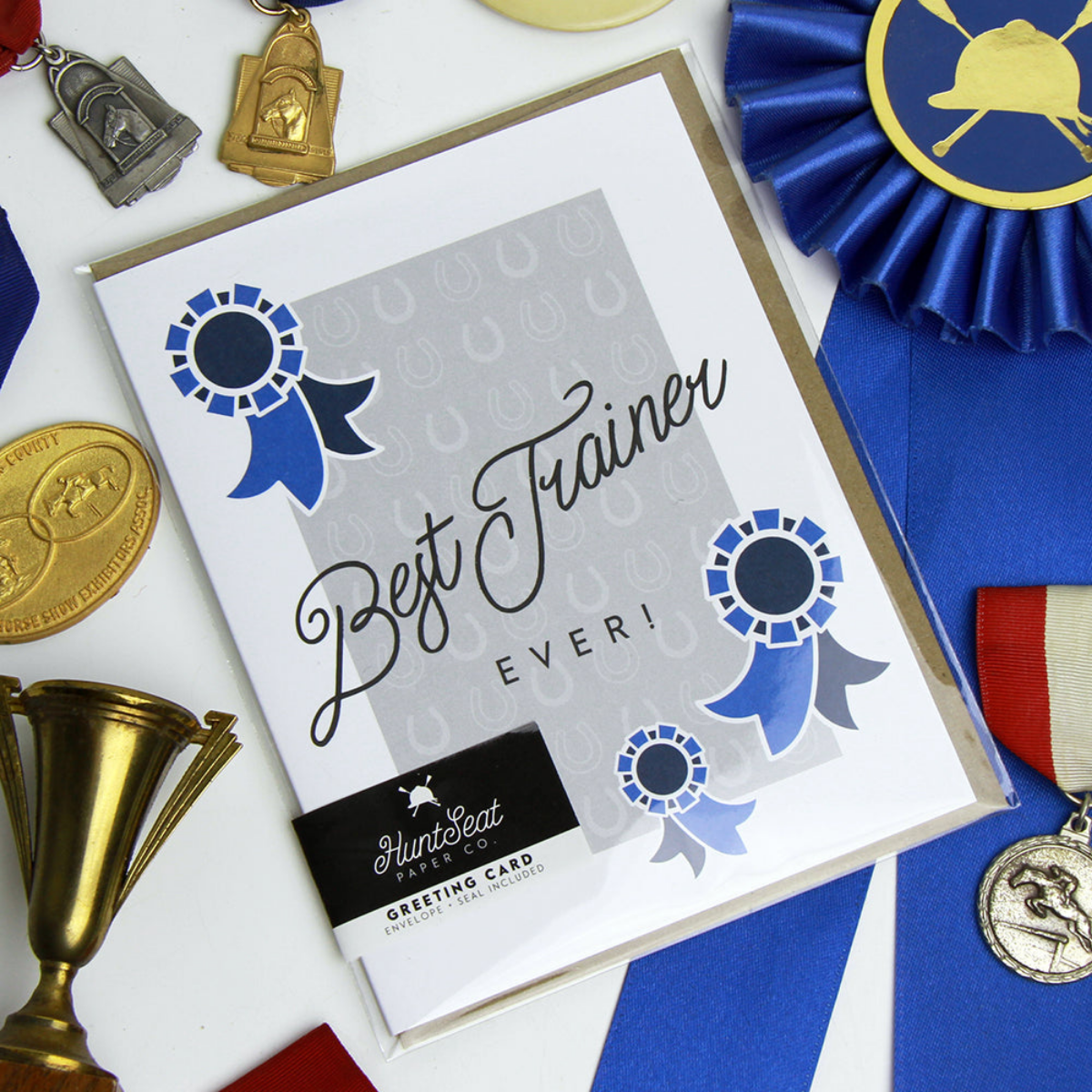 Hunt Seat Paper Co. Best Trainer Greeting Card