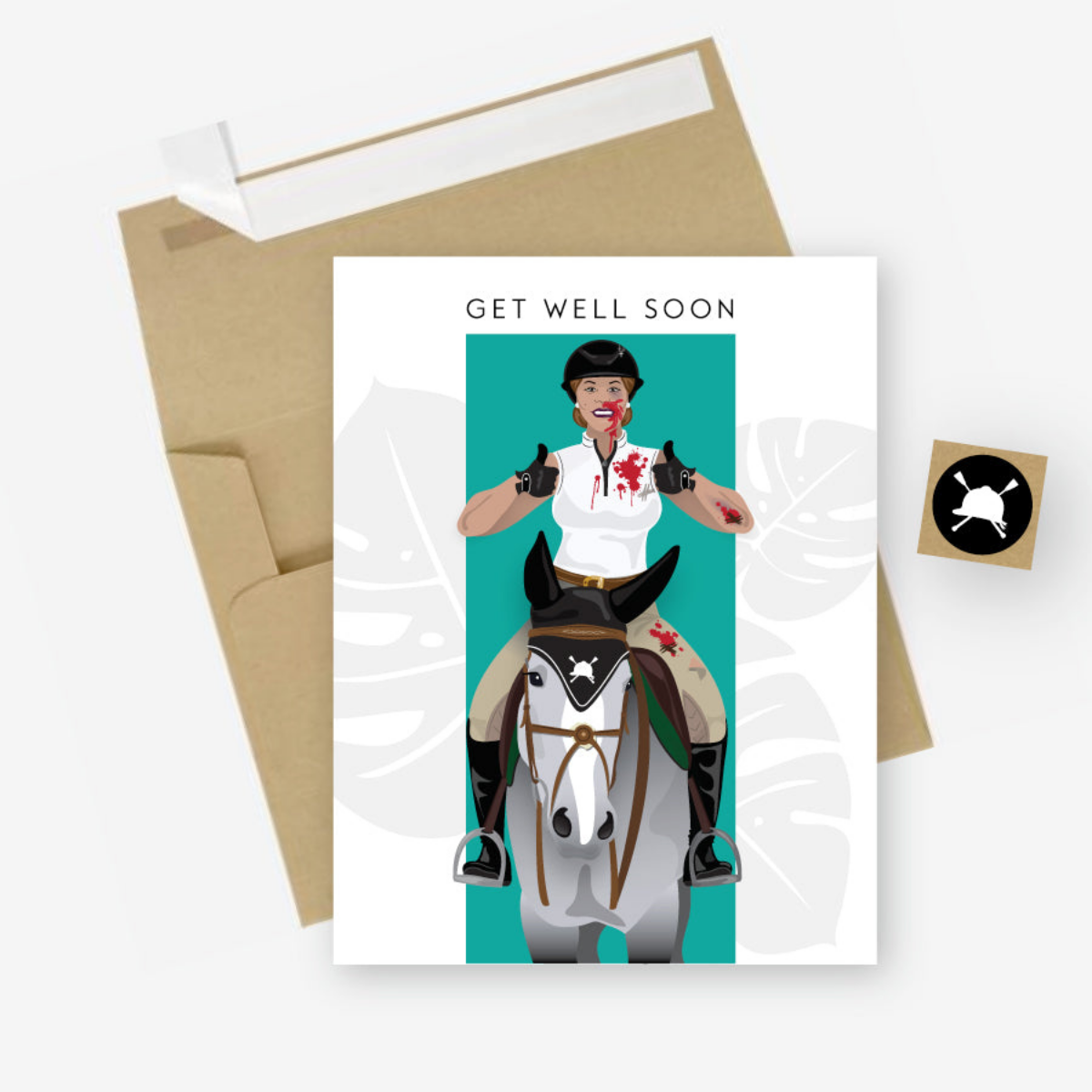 Hunt Seat Paper Co. Get Well Soon Greeting Card