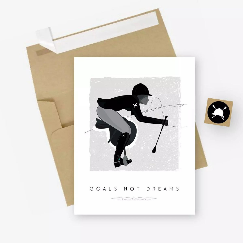 Hunt Seat Paper Co. Goals Greeting Card