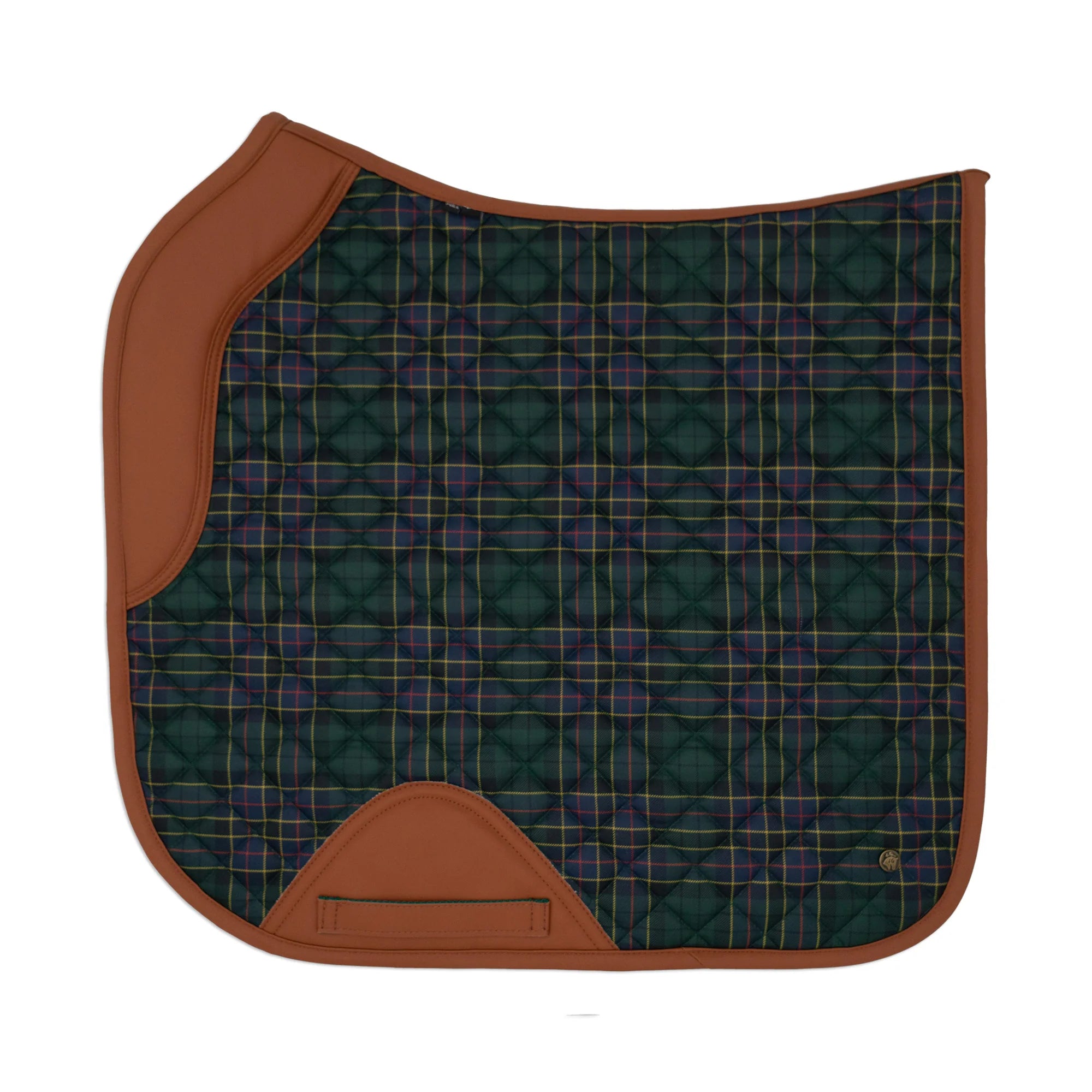 Sixteen Cypress Dressage Saddle Pad, Hunter Field Plaid
