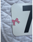 Dubois Cheval Pink Bow Number Pin Charms