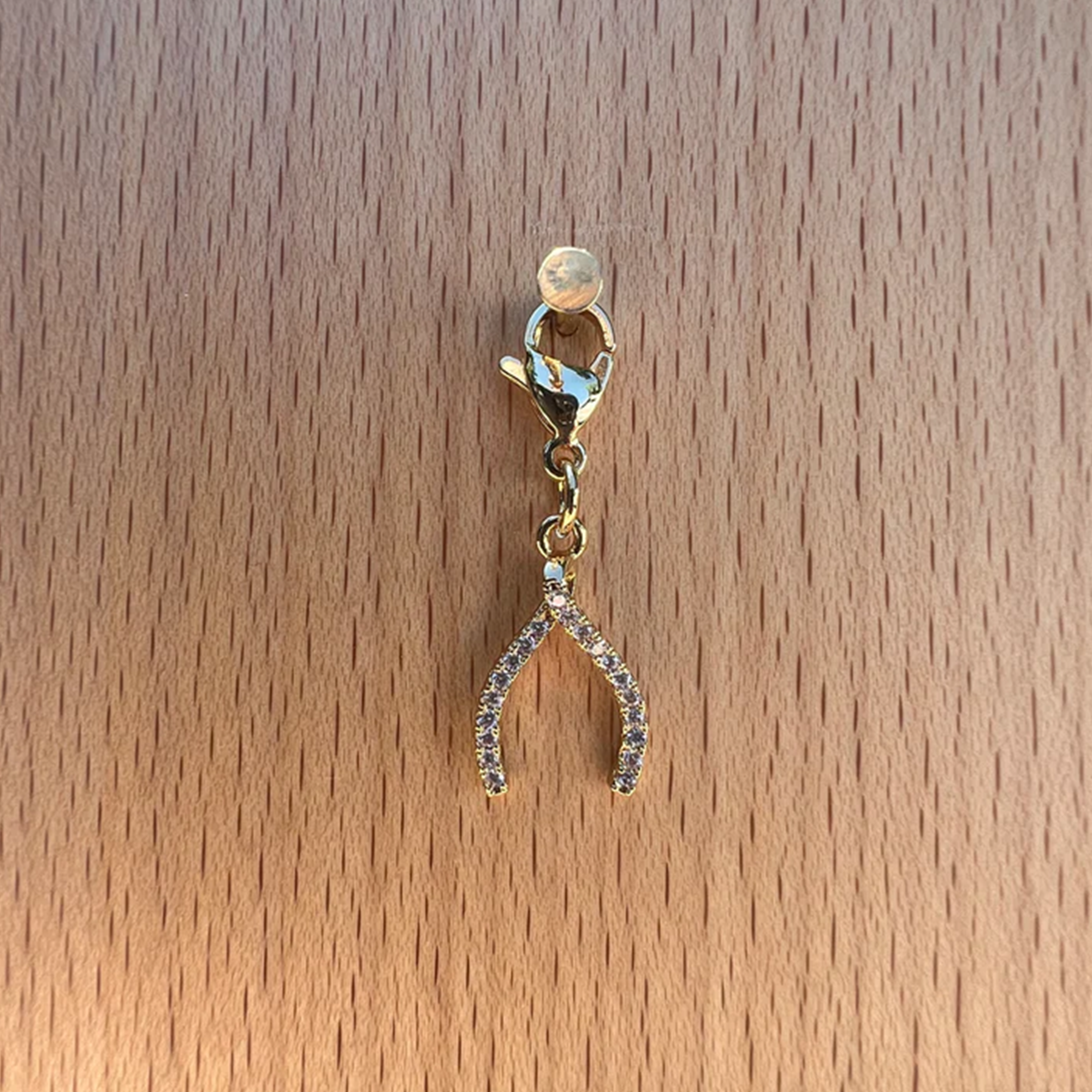 Dubois Cheval Sparkly Wishbone Braid Charm