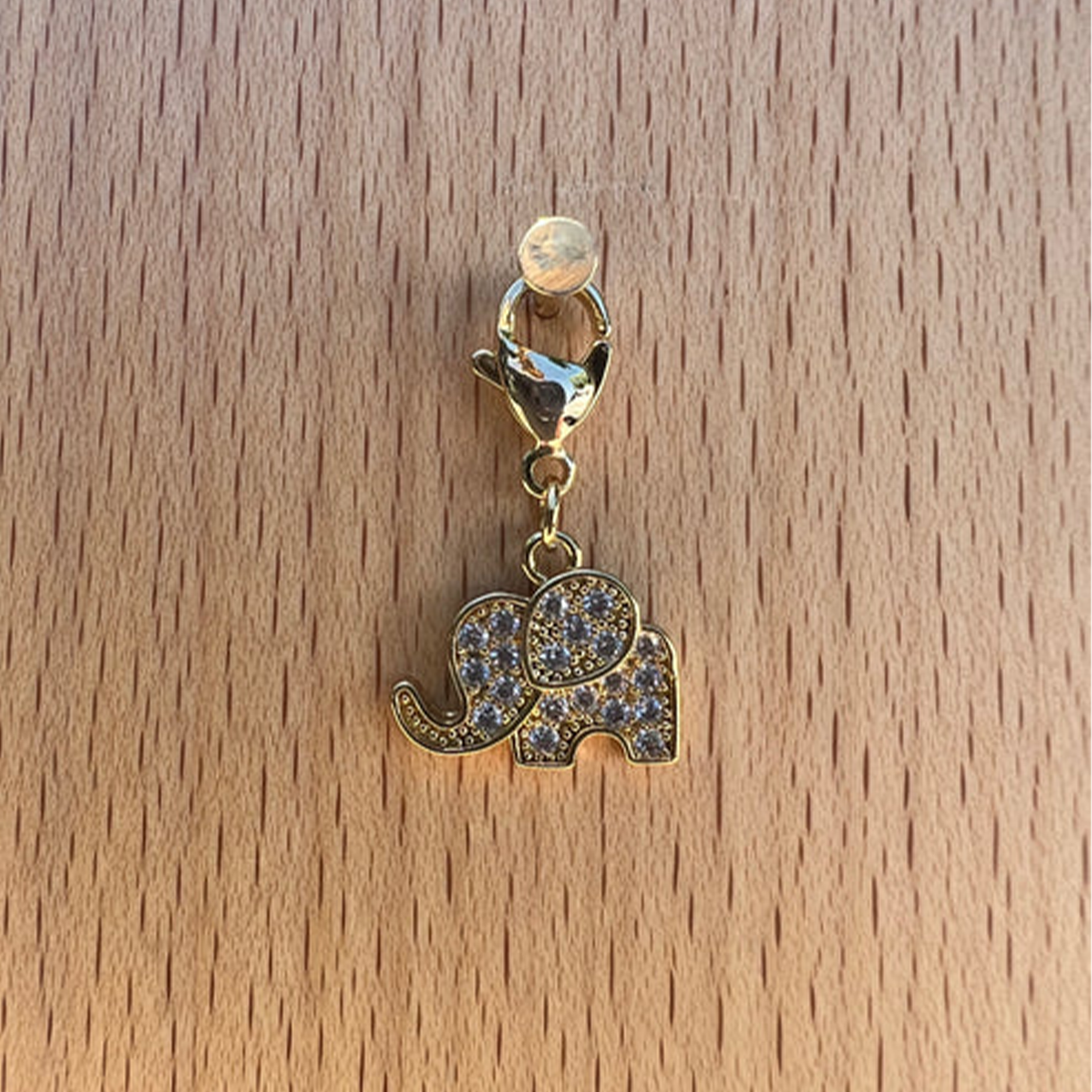 Dubois Cheval Sparkly Elephant Braid Charm