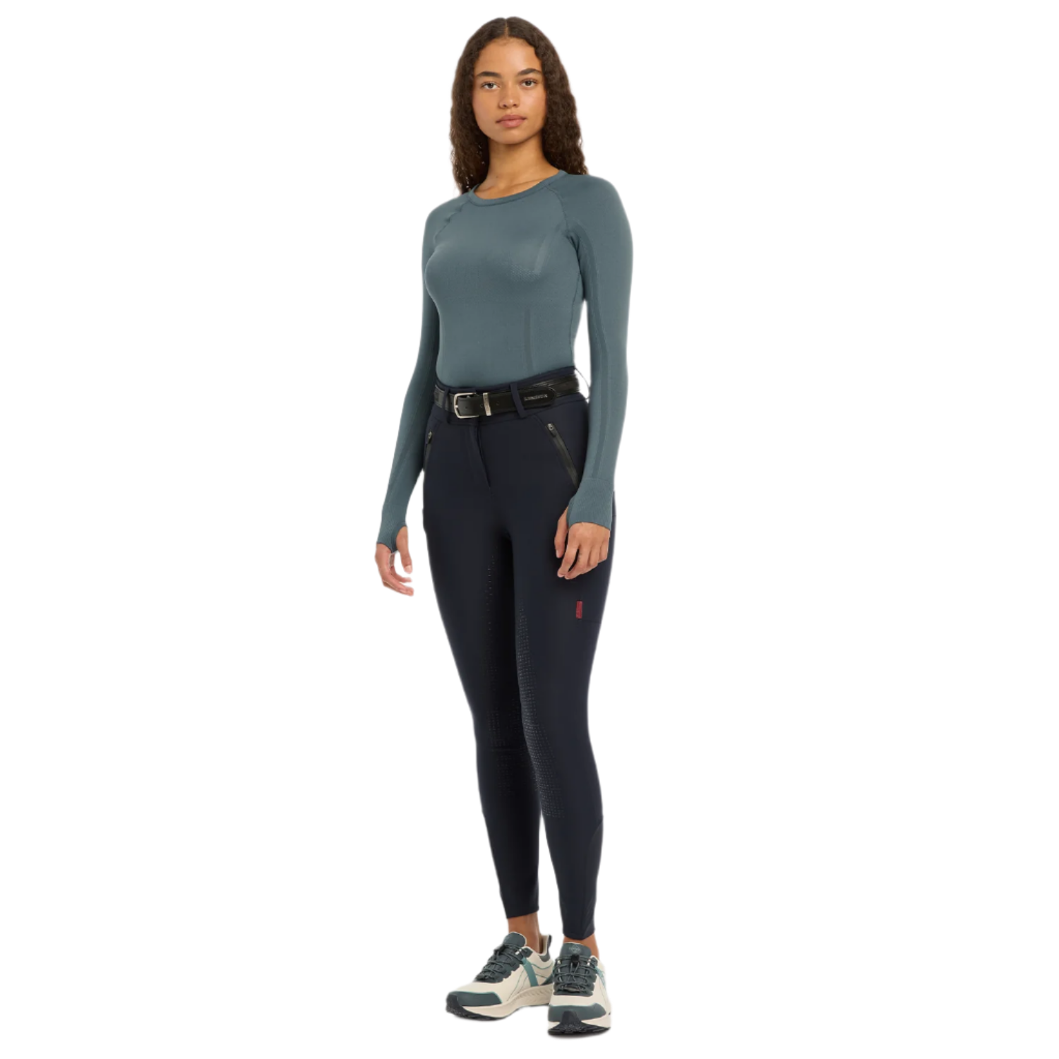 LeMieux Ladies Drytex Waterproof Full Grip Breeches, Navy