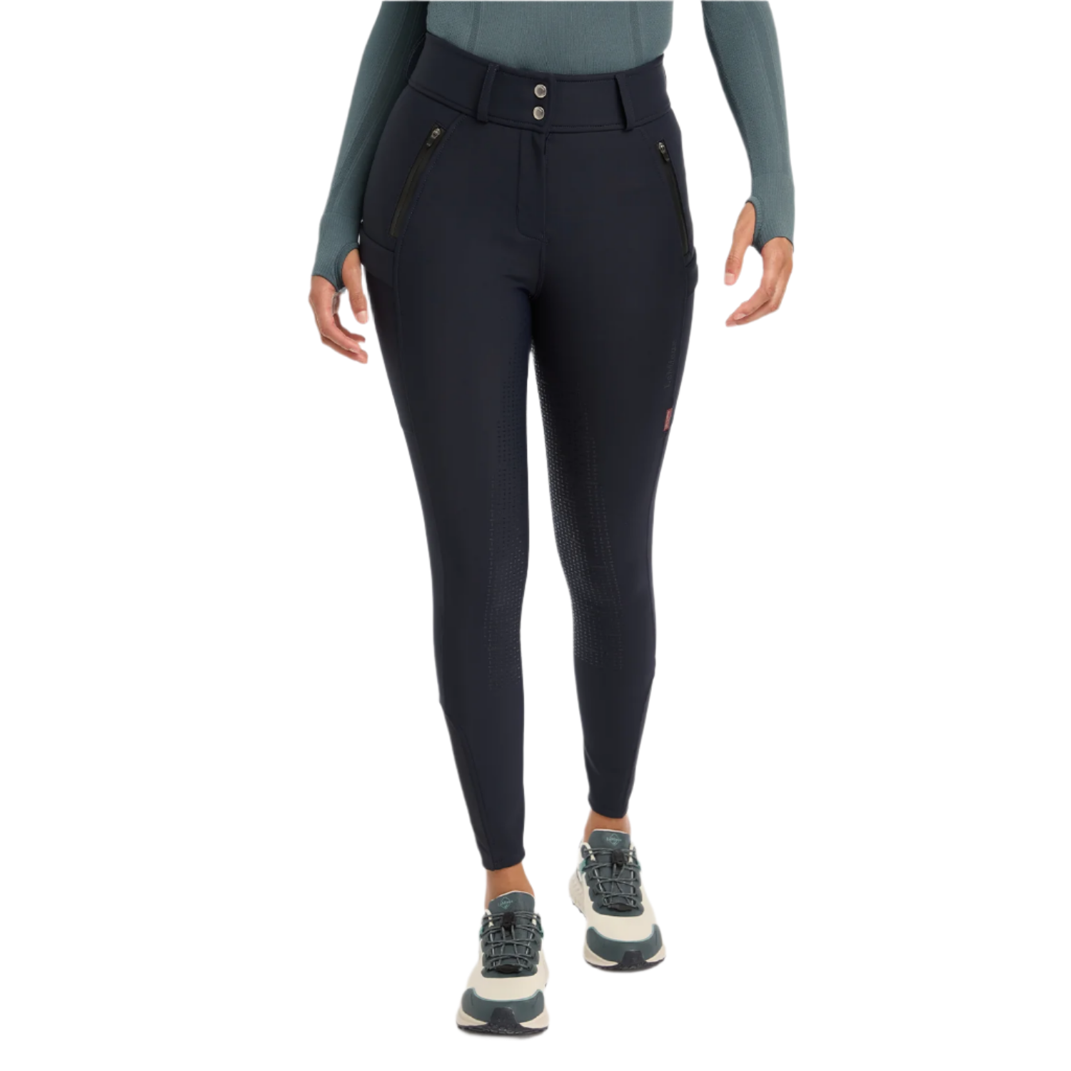 LeMieux Ladies Drytex Waterproof Full Grip Breeches, Navy