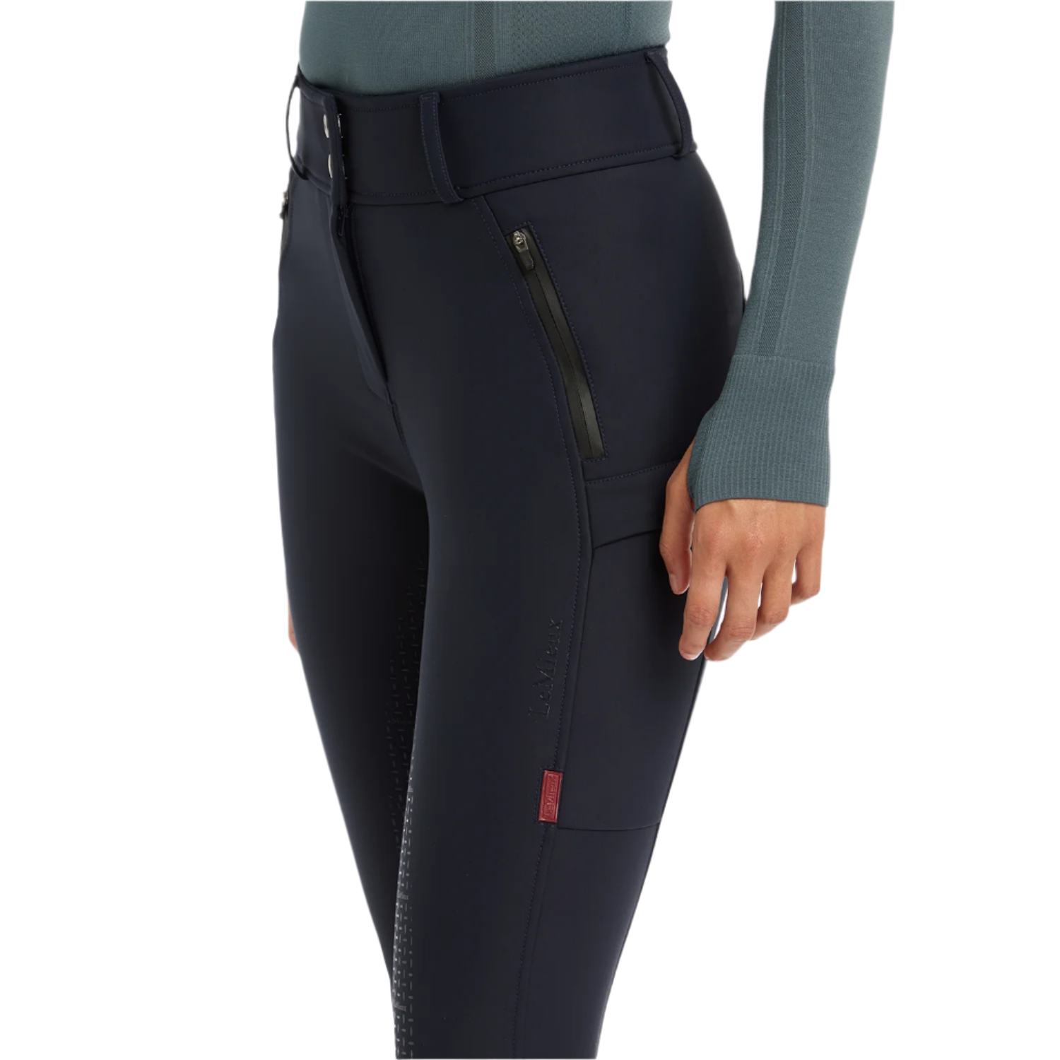 LeMieux Ladies Drytex Waterproof Full Grip Breeches, Navy