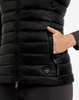 LeMieux Tilly Ladies Hooded Puffer Vest, Black