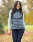 LeMieux Tilly Ladies Hooded Puffer Vest, Petrol