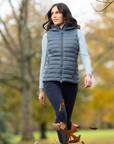 LeMieux Tilly Ladies Hooded Puffer Vest, Petrol
