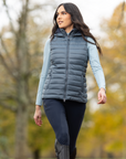 LeMieux Tilly Ladies Hooded Puffer Vest, Petrol