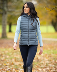 LeMieux Tilly Ladies Hooded Puffer Vest, Petrol