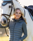 LeMieux Tilly Ladies Hooded Puffer Vest, Petrol
