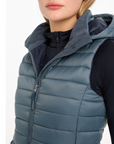 LeMieux Tilly Ladies Hooded Puffer Vest, Petrol