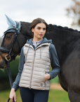 LeMieux Tilly Ladies Hooded Puffer Vest, Ash