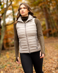 LeMieux Tilly Ladies Hooded Puffer Vest, Ash