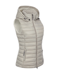 LeMieux Tilly Ladies Hooded Puffer Vest, Ash